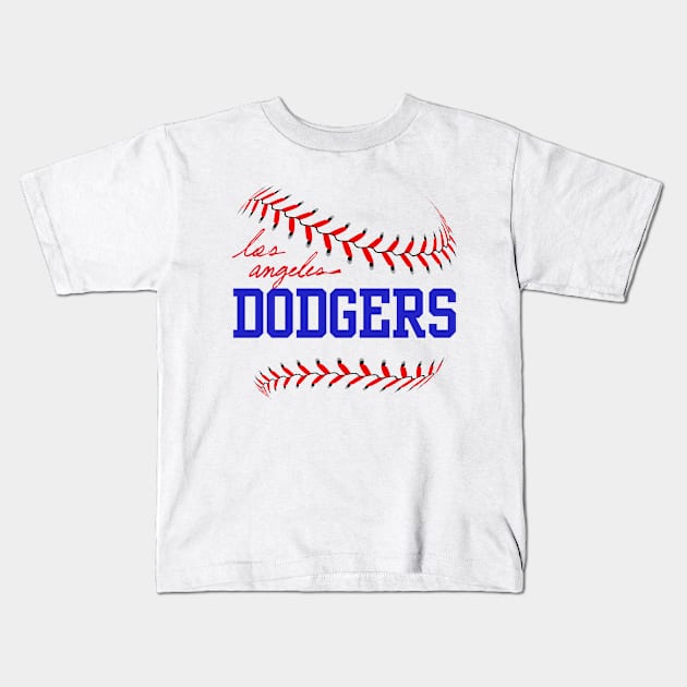 dodgers Kids T-Shirt by soft and timeless